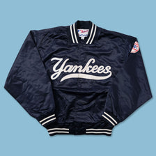 Vintage New York Yankees Satin Bomber Jacket XLarge - Double Double Vintage