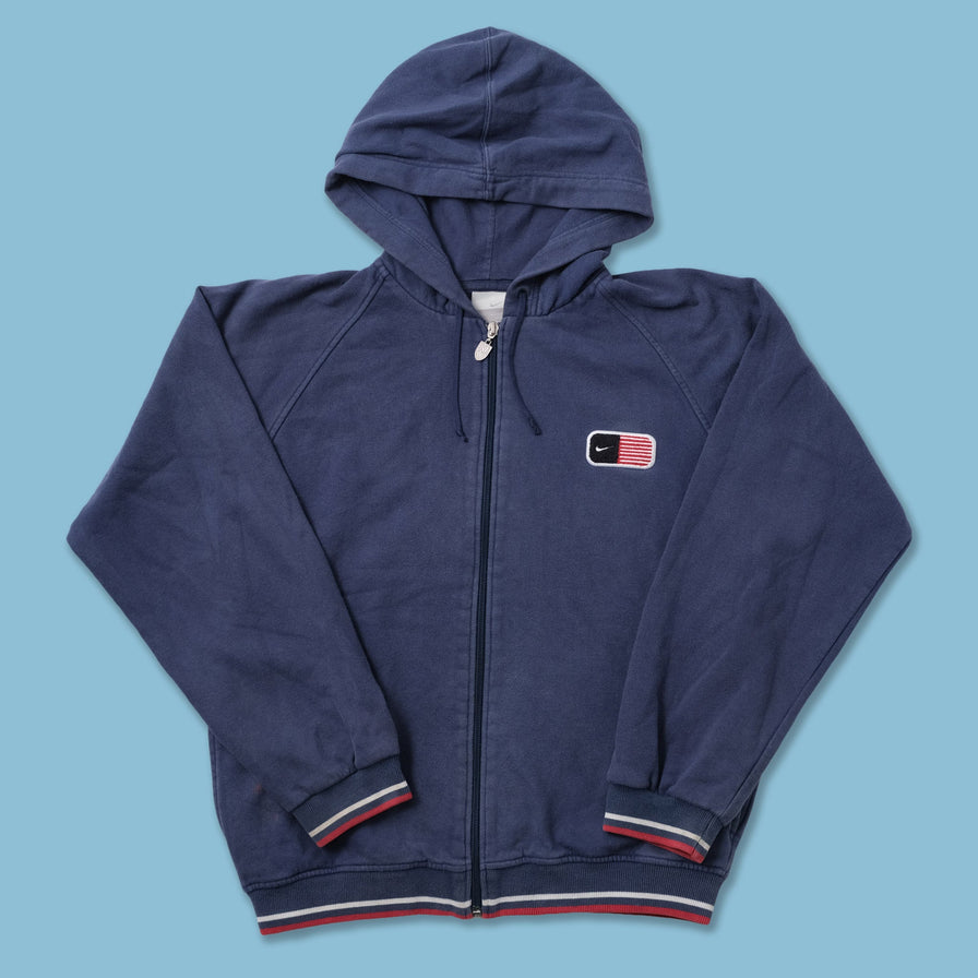 Vintage Nike USA Zip Hoody Small - Double Double Vintage