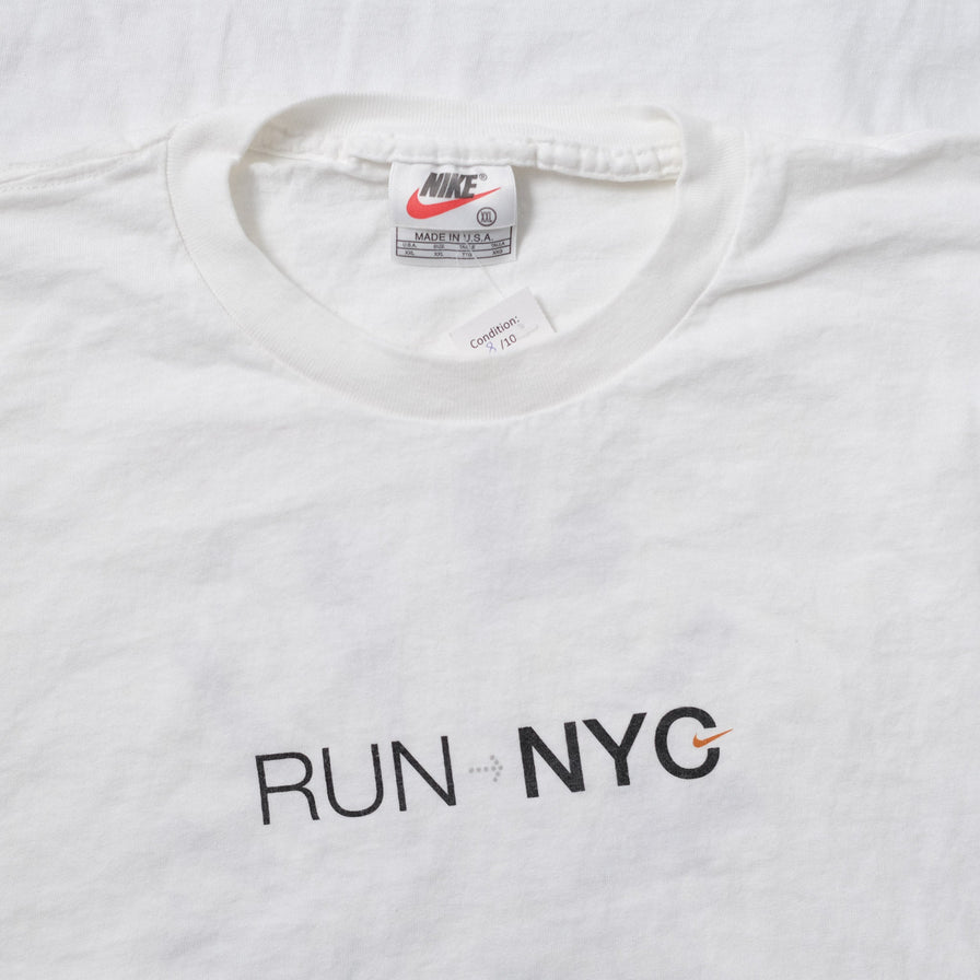 Vintage 1998 Nike Run NYC T-Shirt XLarge - Double Double Vintage