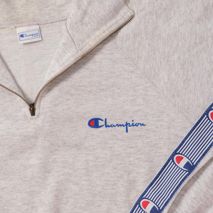 Vintage Champion Q-Zip Sweater XLarge 
