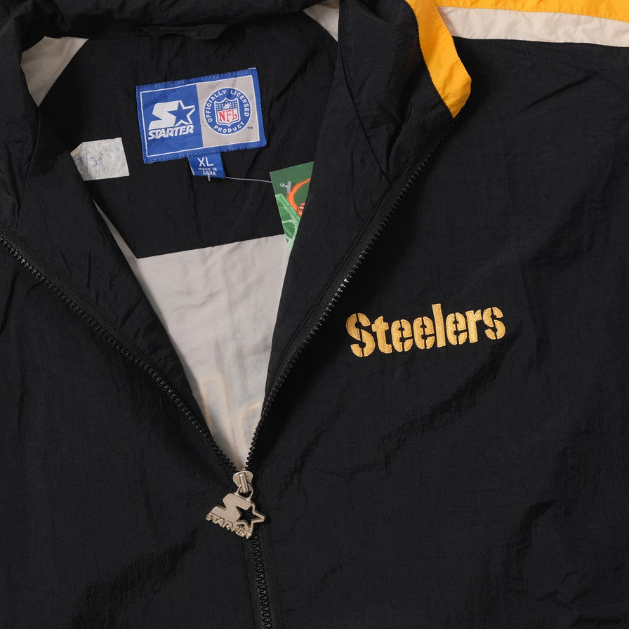 Vintage Starter Pittsburgh Steeler Track Jacket XXLarge 