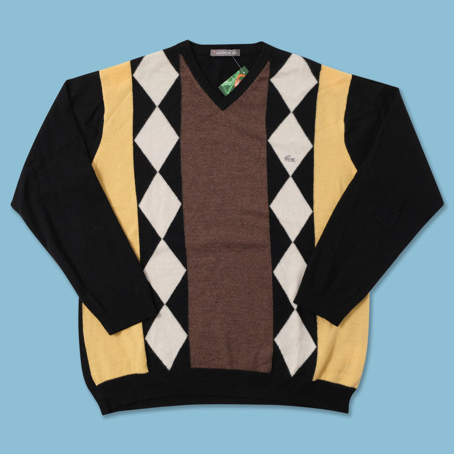 Vintage Women's Lacoste Argyle Sweater Small 