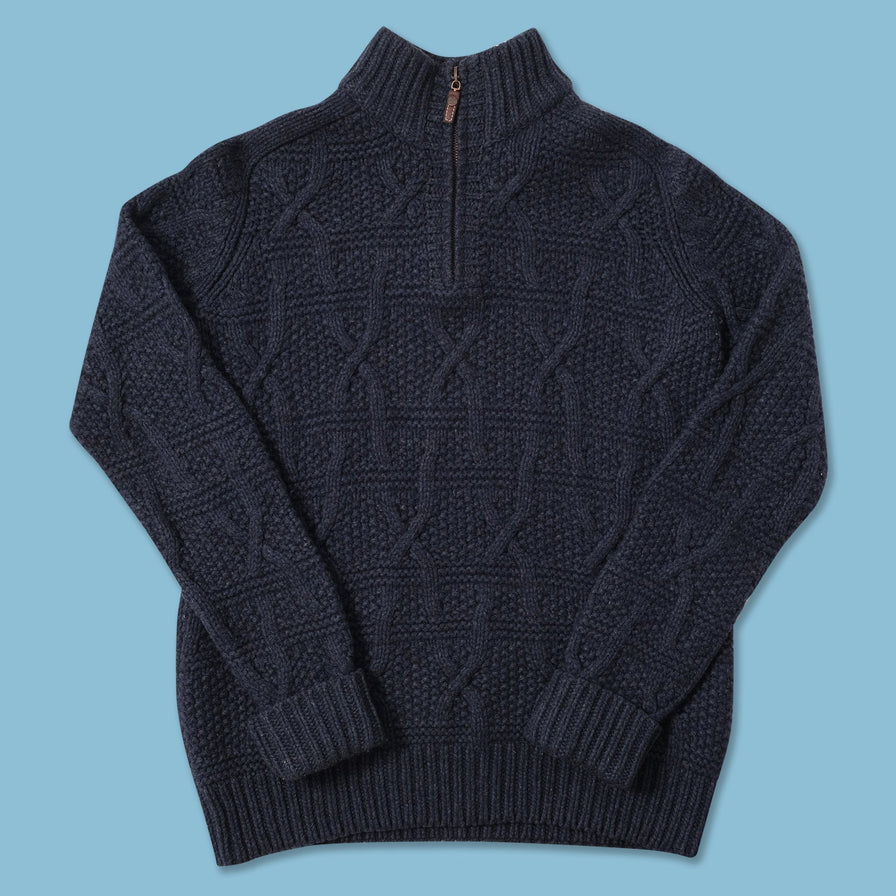 Vintage Timberland Q-Zip Wool Sweater Medium 