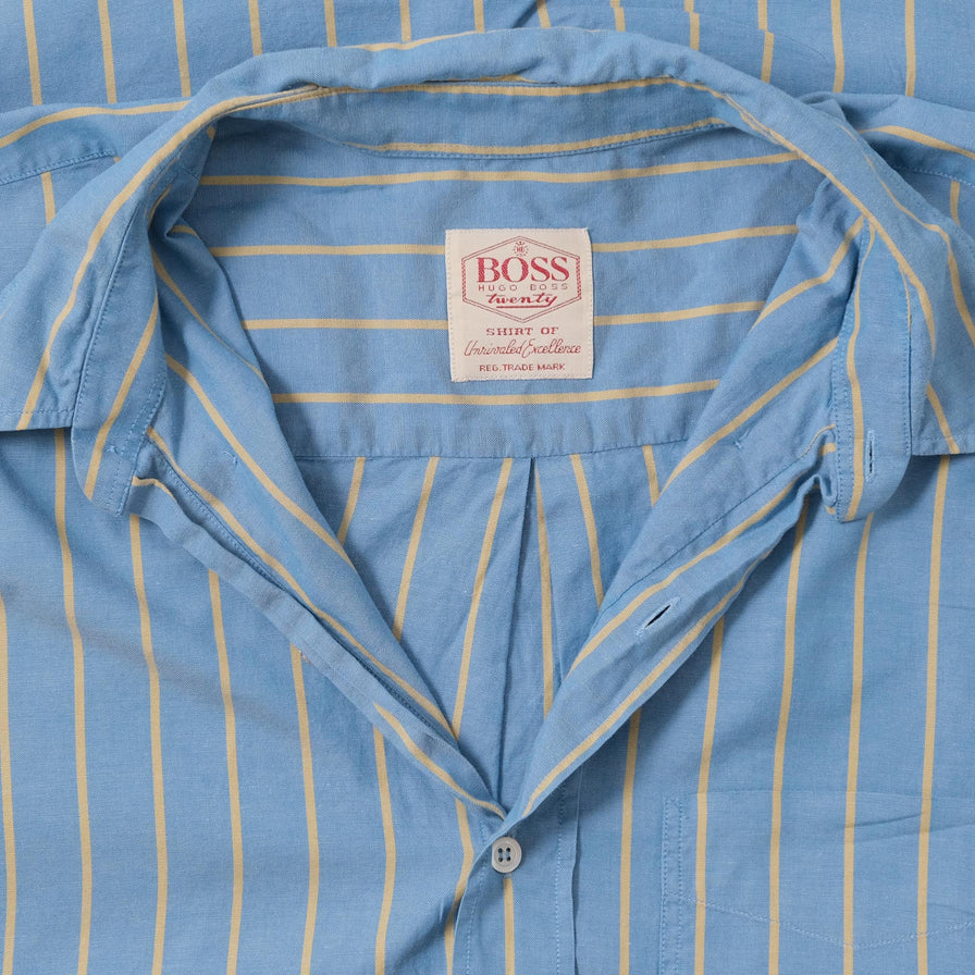 Vintage Hugo Boss Striped Shirt XLarge 