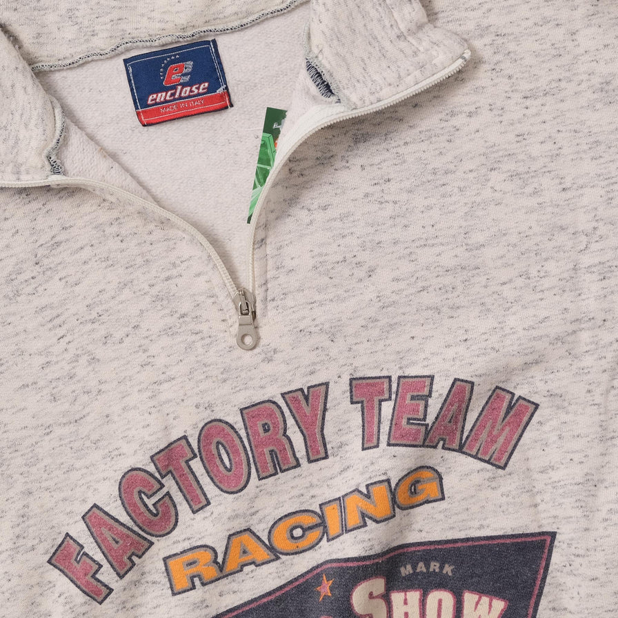 Vintage Factory Team Racing Q-Zip Sweater Large 