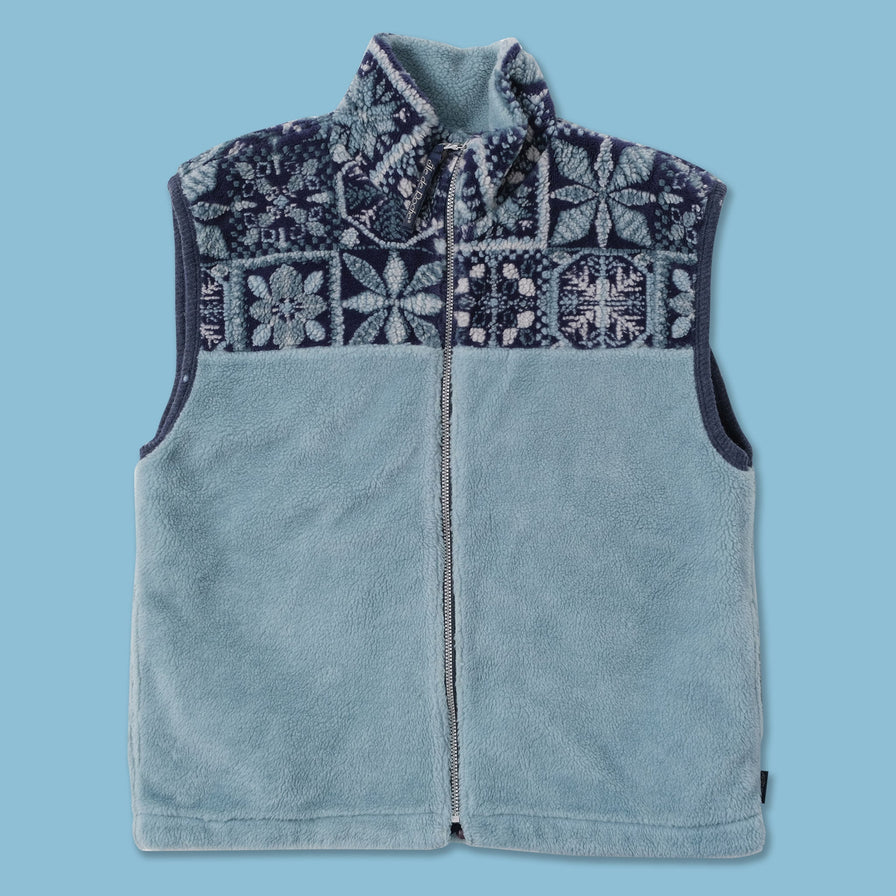 Vintage Deep Pile Fleece Vest Large 