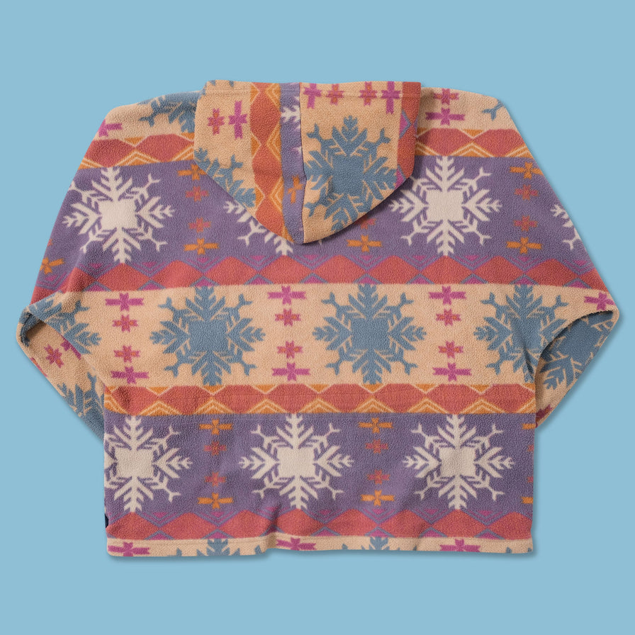 VIntage Patterned Fleece Jacket XLarge 