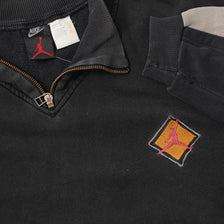 Vintage Nike Air Jordan Q-Zip Sweater Large 