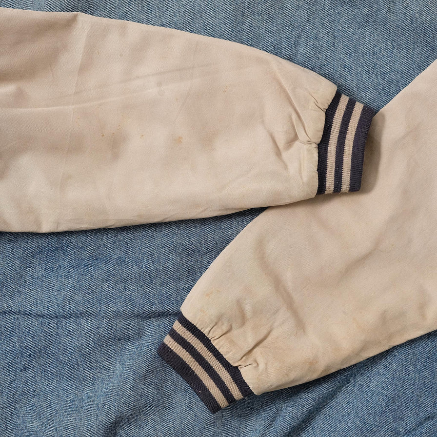 Vintage Denim Varsity Jacket Medium 