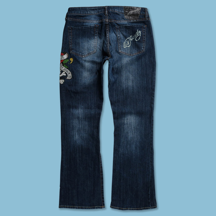 Y2K Ed Hardy Denim Pants 34x32 
