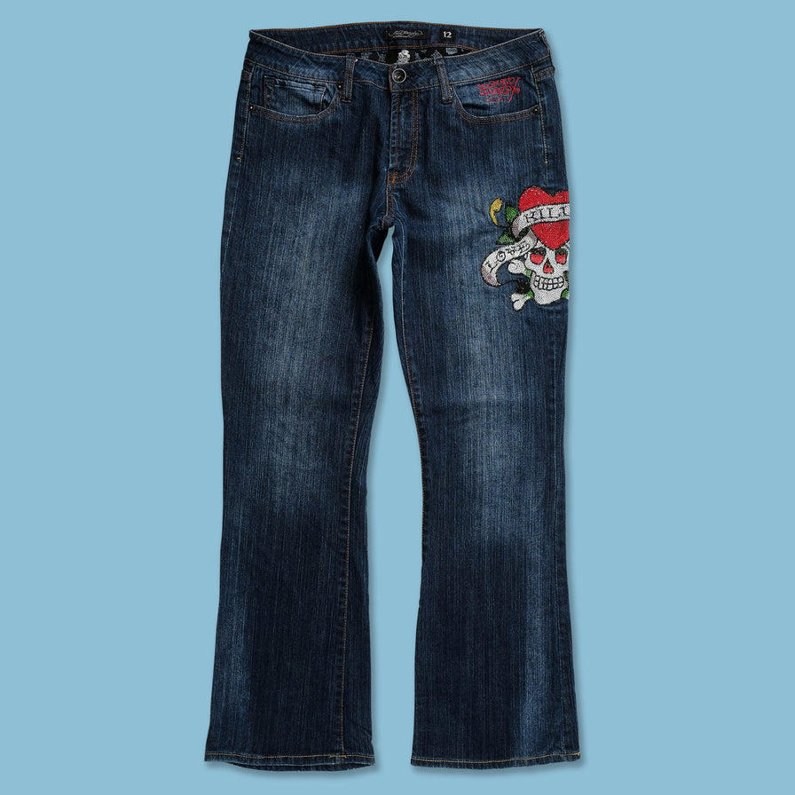 Y2K Ed Hardy Denim Pants 34x32 