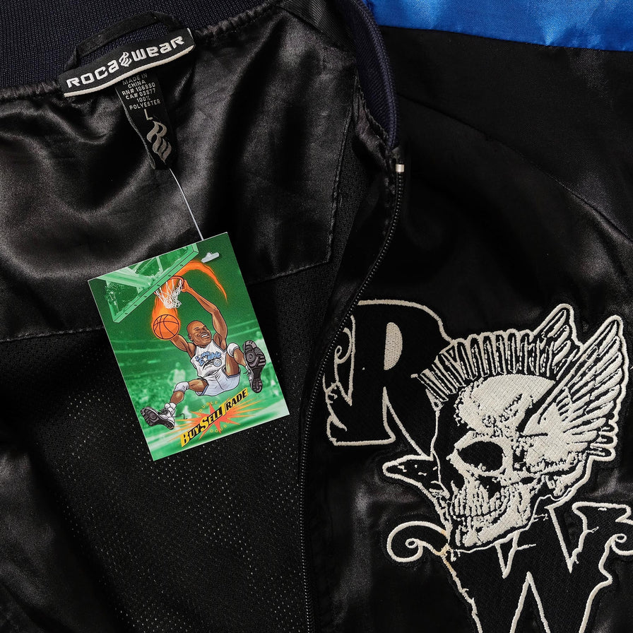 Y2K Rocawear Satin Bomber Jacket Large 
