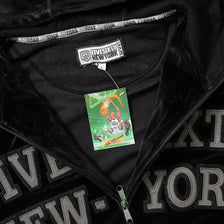 Y2K Five Sixty New York Velour Zip Hoody Large 