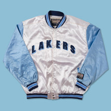 Vintage Los Angeles Lakers Satin Bomber Jacket XXL 