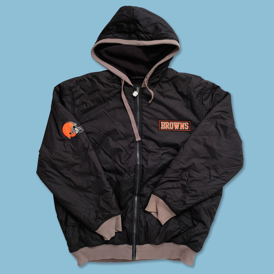 Vintage Cleveland Browns Padded Jacket Large 