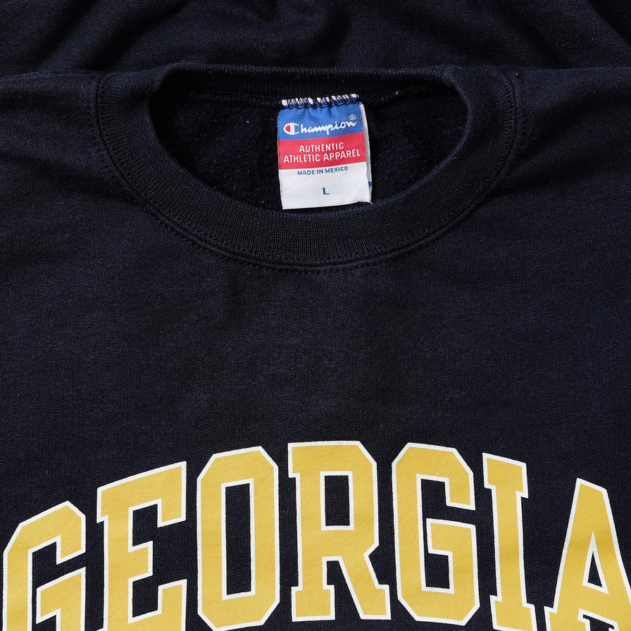 Vintage Champion Georgia Tech Sweater Large 