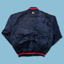 Vintage Starter Philadelhia 76ers Satin Bomber Jacket XXL 