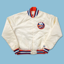 Vintage Starter New York Islanders Satin Bomber Jacket XLarge 