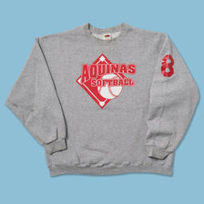 Vintage Aquinas Softball Sweater Large 
