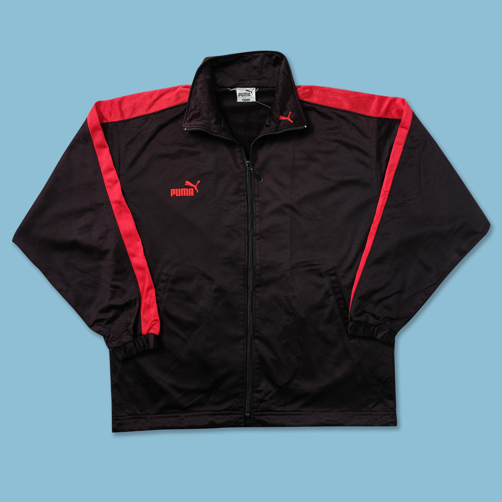80s Vintage Puma Jacket Retro Puma Track Jacket Green Red