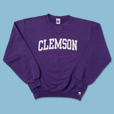Women's Russell Athletic Clemson Sweater Small - Double Double Vintage