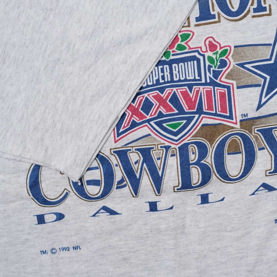 Vintage 1992 Dallas Cowboys T-Shirt XLarge - Double Double Vintage