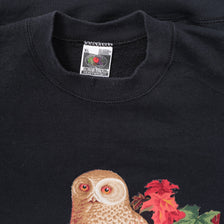 Vintage Owl Sweater XLarge - Double Double Vintage