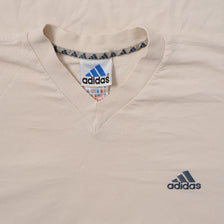 Vintage adidas V-Neck T-Shirt Large - Double Double Vintage