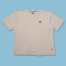 Vintage adidas V-Neck T-Shirt Large - Double Double Vintage