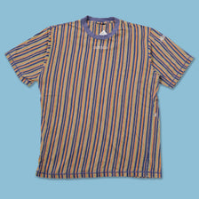 Vintage adidas Striped T-Shirt Large - Double Double Vintage
