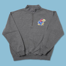 Vintage Kansas Q-Zip Sweater Large - Double Double Vintage