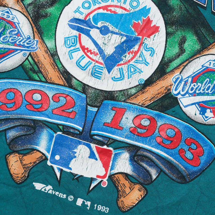 Vintage 1993 Blue Jays Sweater XLarge - Double Double Vintage