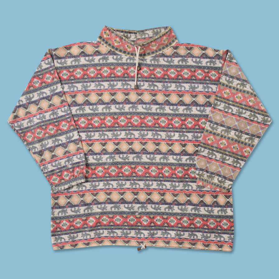 VIntage Patterned Fleece XLarge 