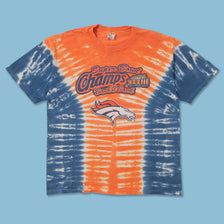 1999 Champion Denver Broncos Tie Dye T-Shirt Large 