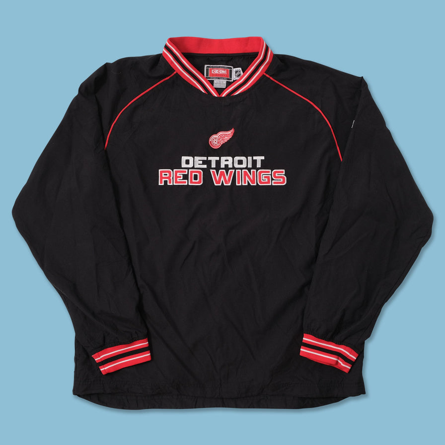 Vintage Detroit Red Wings Windbreaker Large 