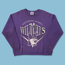 Vintage Northwestern University Wildcats Sweater Large 