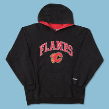 Vintage Reebok Calgary Flames Hoody Large 