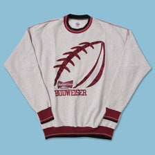 Vintage Football Budweiser Sweater XLarge 