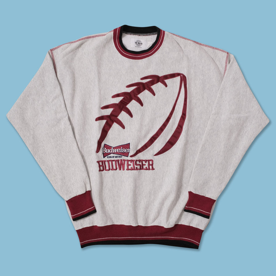 Vintage Football Budweiser Sweater XLarge 