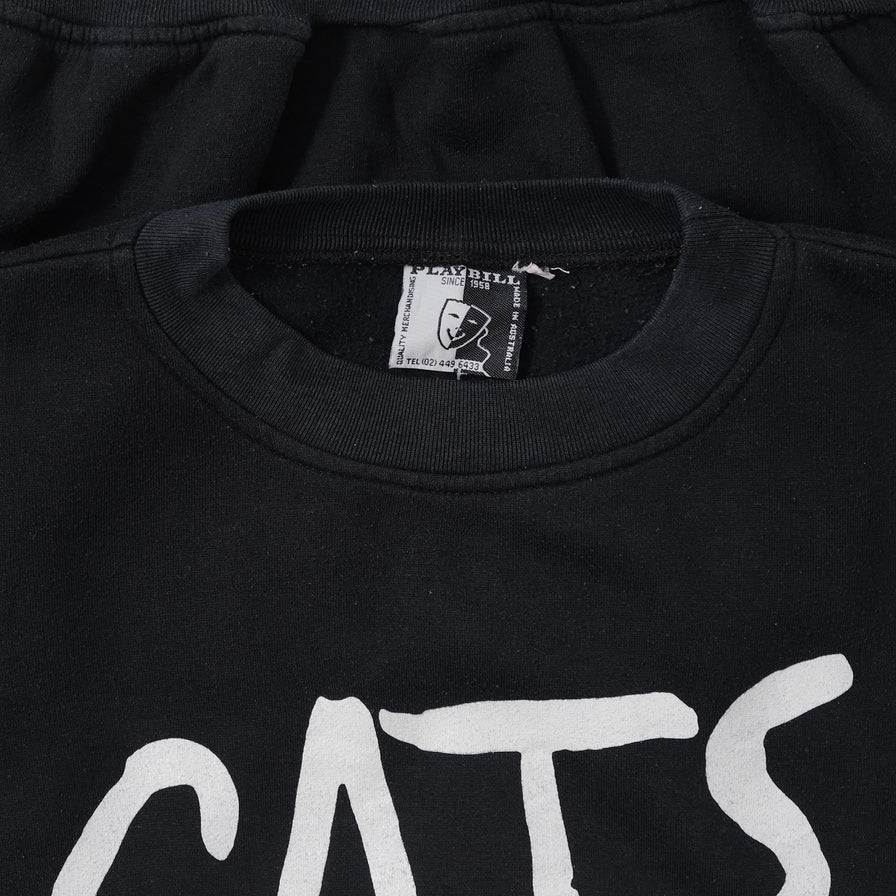 Vintage Cats Sweater Large 