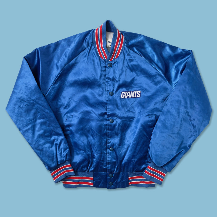 Vintage Chalkline New York Giants Satin Bomber Jacket Medium 