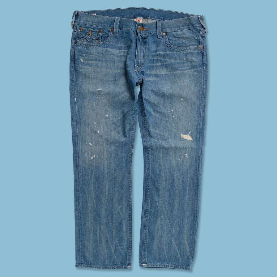 Y2K True Religion Denim Pants 42x34 - Double Double Vintage