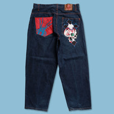 Y2K Ed Hardy Baggy Pants 36x32 - Double Double Vintage