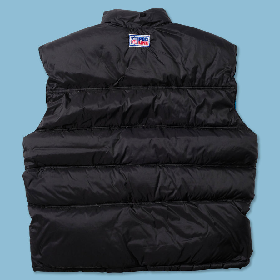 Vintage Nike Carolina Panthers Puffer Vest XLarge - Double Double Vintage