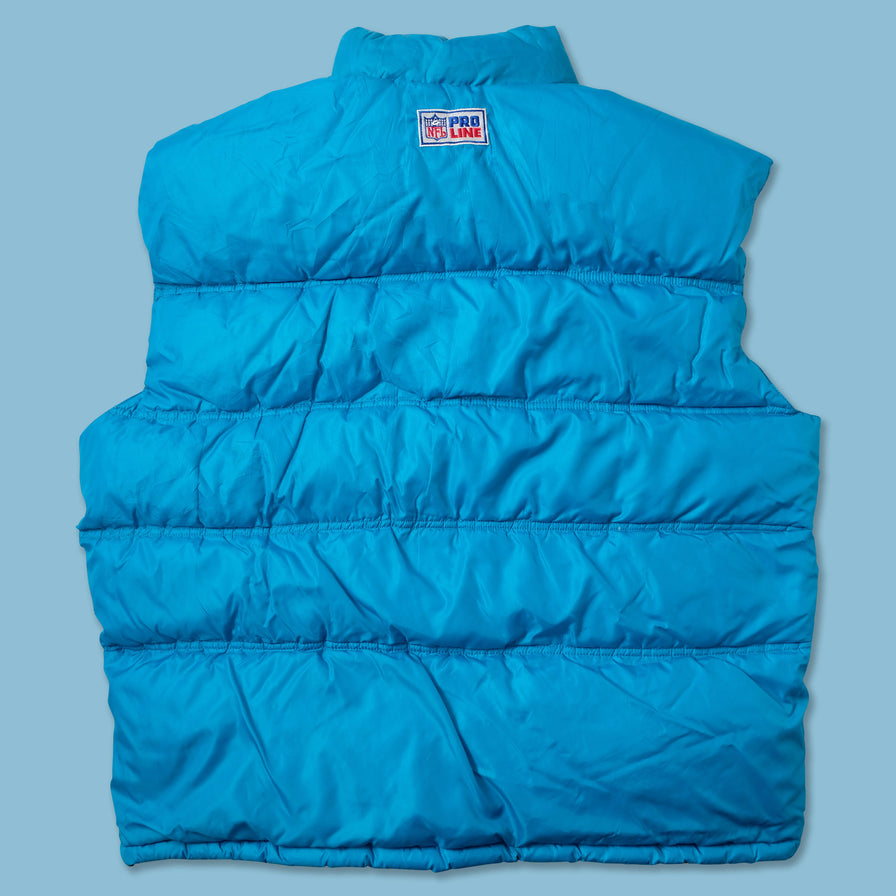 Vintage Nike Carolina Panthers Puffer Vest XLarge - Double Double Vintage