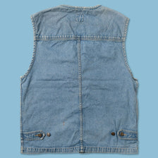 Vintage Denim Utility Vest Small