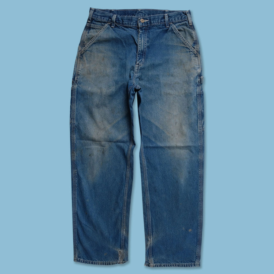 Vintage Carhartt Denim Work Pants 34x32 - Double Double Vintage
