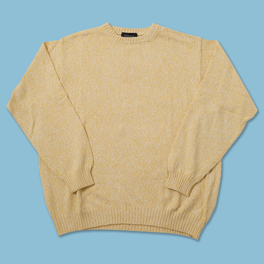 Vintage Setball Cotton Sweater Large - Double Double Vintage