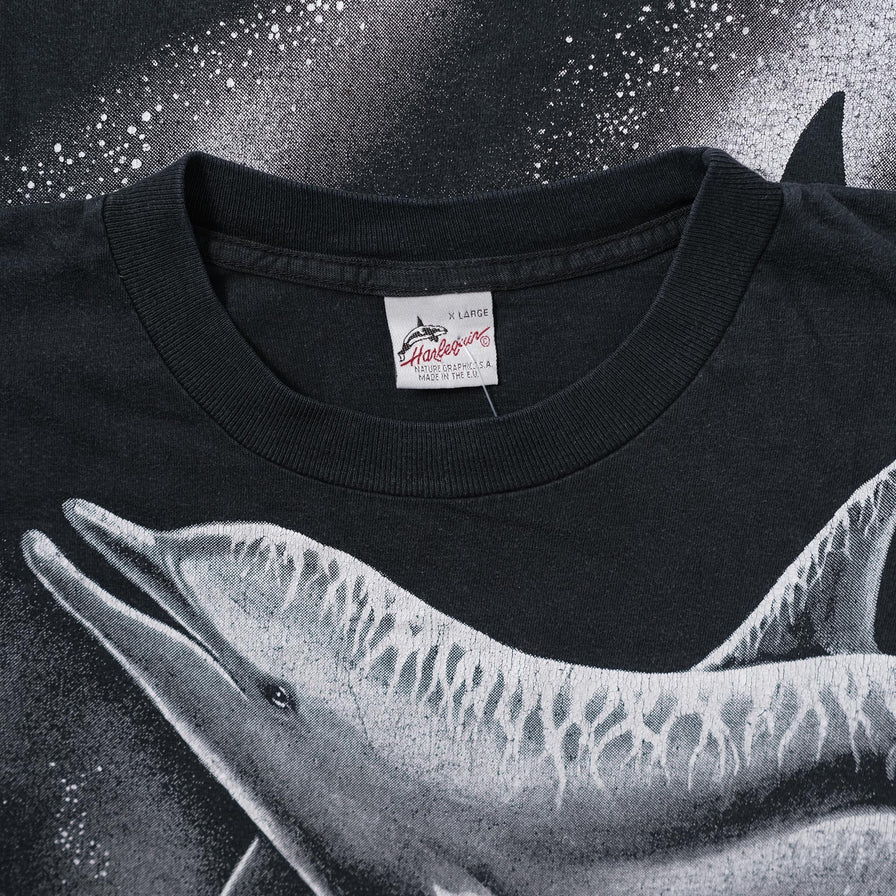 Vintage Dolphins T-Shirt Large - Double Double Vintage