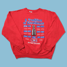 Vintage 1990 Montreal Canadiens Sweater Large - Double Double Vintage